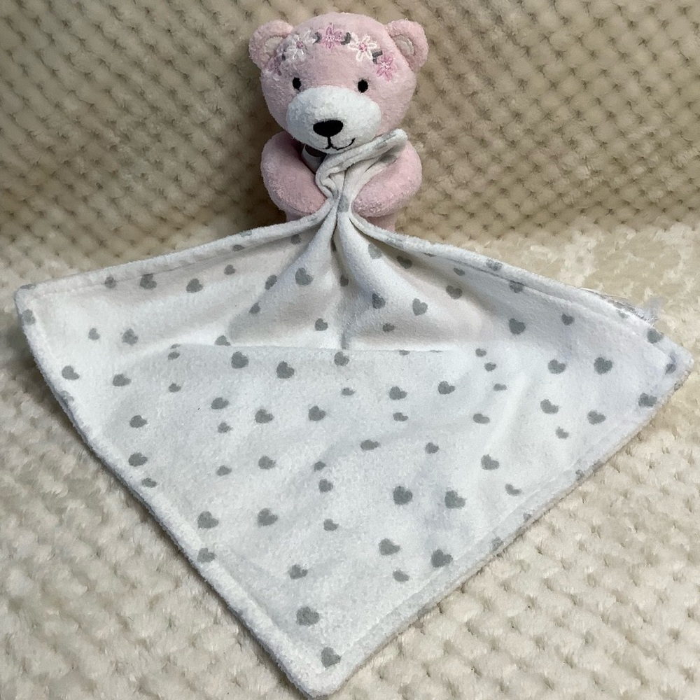 Wendy Bellissimo Plush Pink Full Body Bear Lovey Stuffed Animal Security Blanket